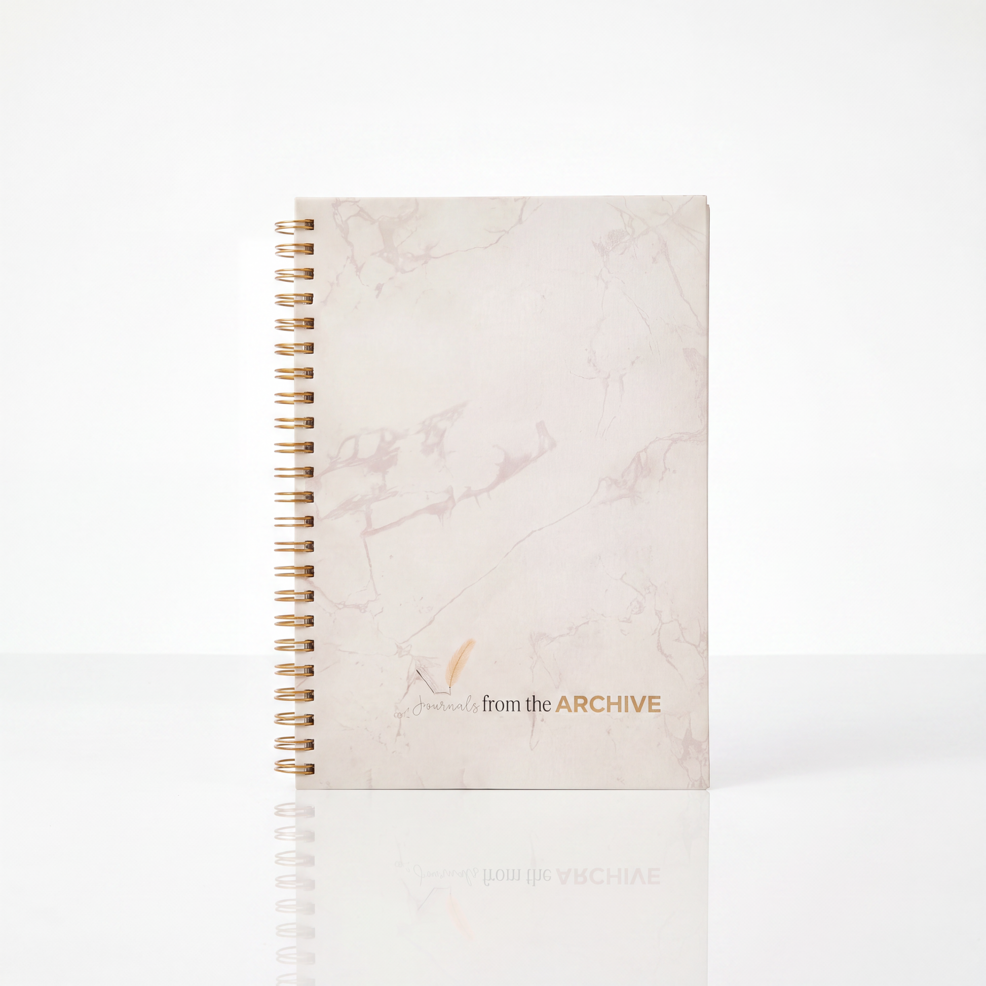 The Quiet Set — Windowsill candle with lavender and sage scent beside the Marble Journal, unlined pages, by INDI GLOW LIVING