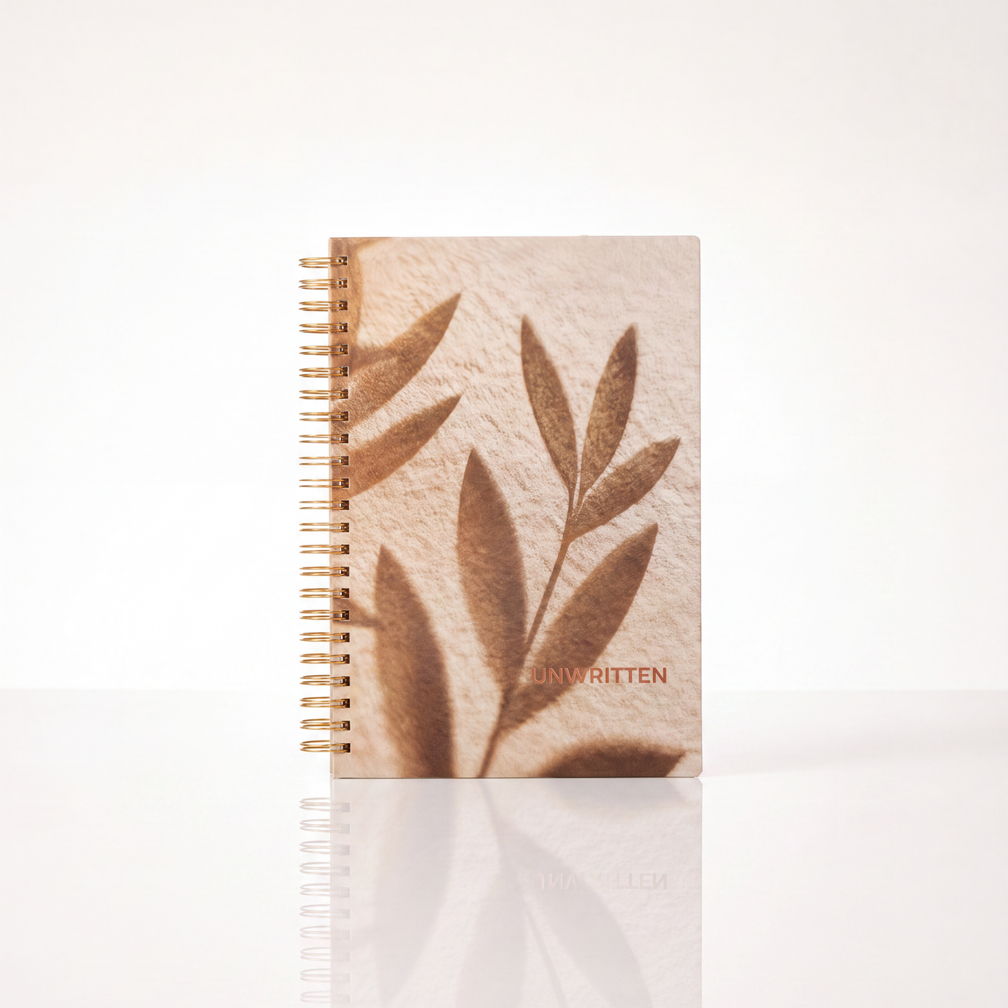 The Quiet Set — Egyptian Sheets candle with white tea and ginger scent beside the Linen Journal, lined pages, by INDI GLOW LIVING